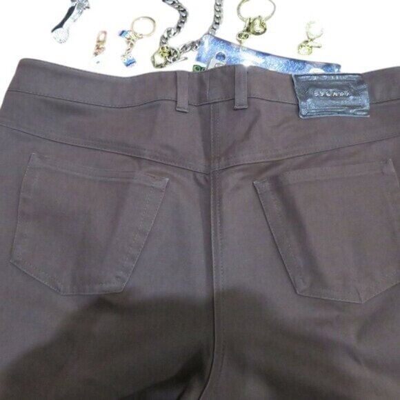 Escada Brown jeans Size 42 US size 12 inseam 26.5 - Picture 4 of 6